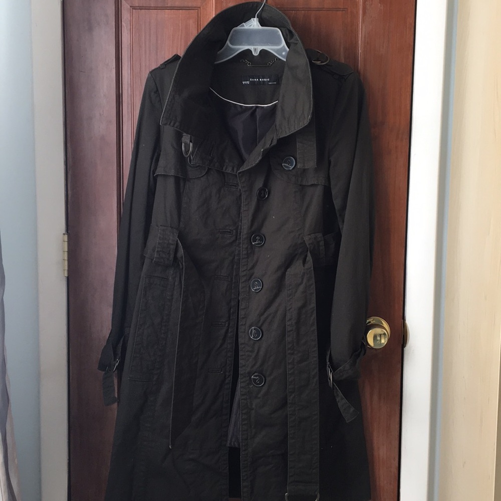 Zara Basic Belted Trench Coat - image 2